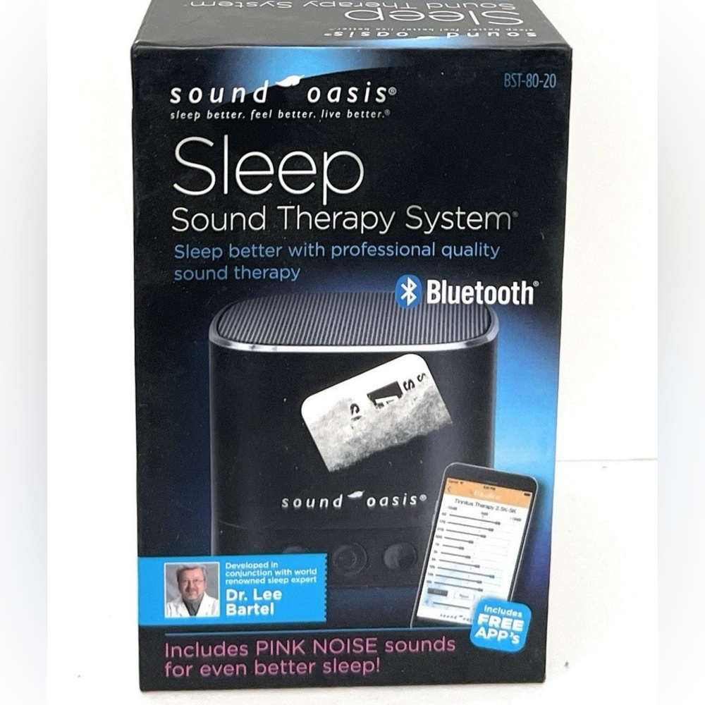 Sound Oasis NEW Sleep Sound Therapy System with pink noise & other sounds